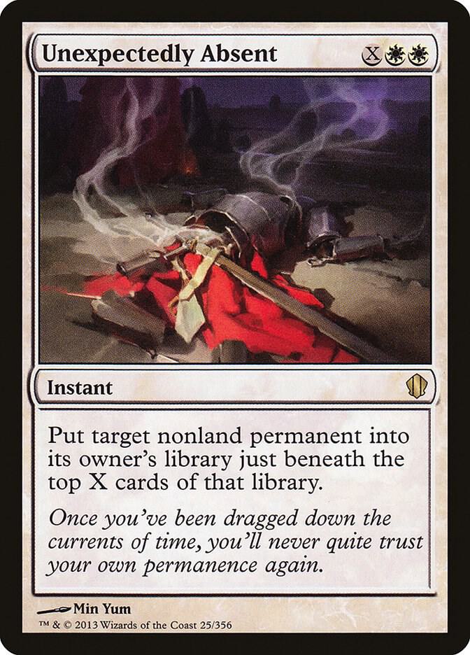 Unexpectedly Absent 25 card from Commander 2013