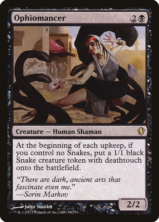 Ophiomancer 84 card from Commander 2013