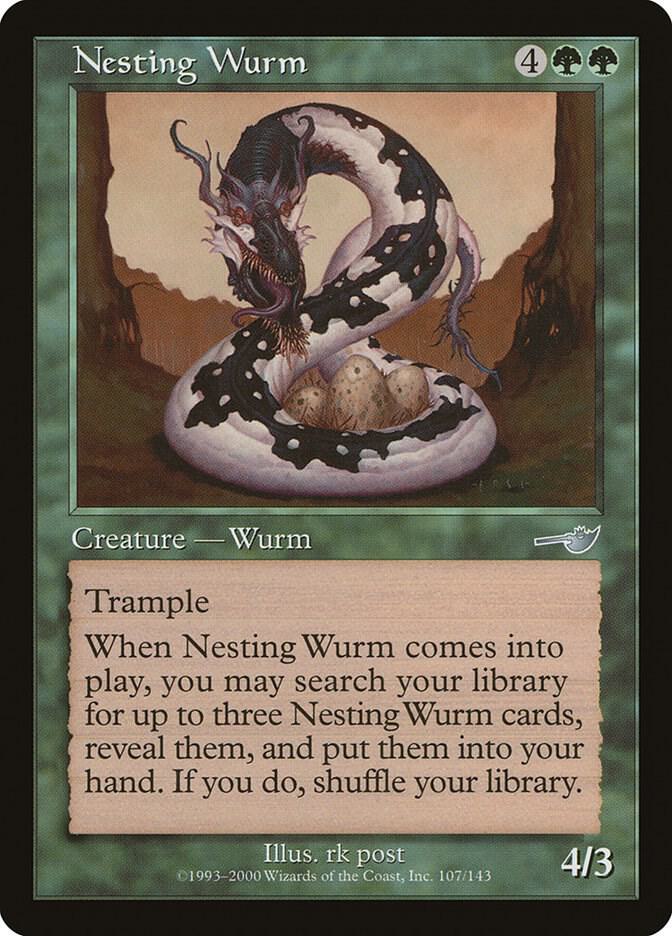 Nesting Wurm 107 card from Nemesis