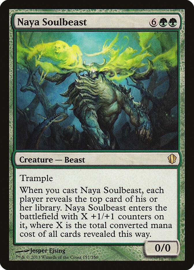 Naya Soulbeast 157 card from Commander 2013