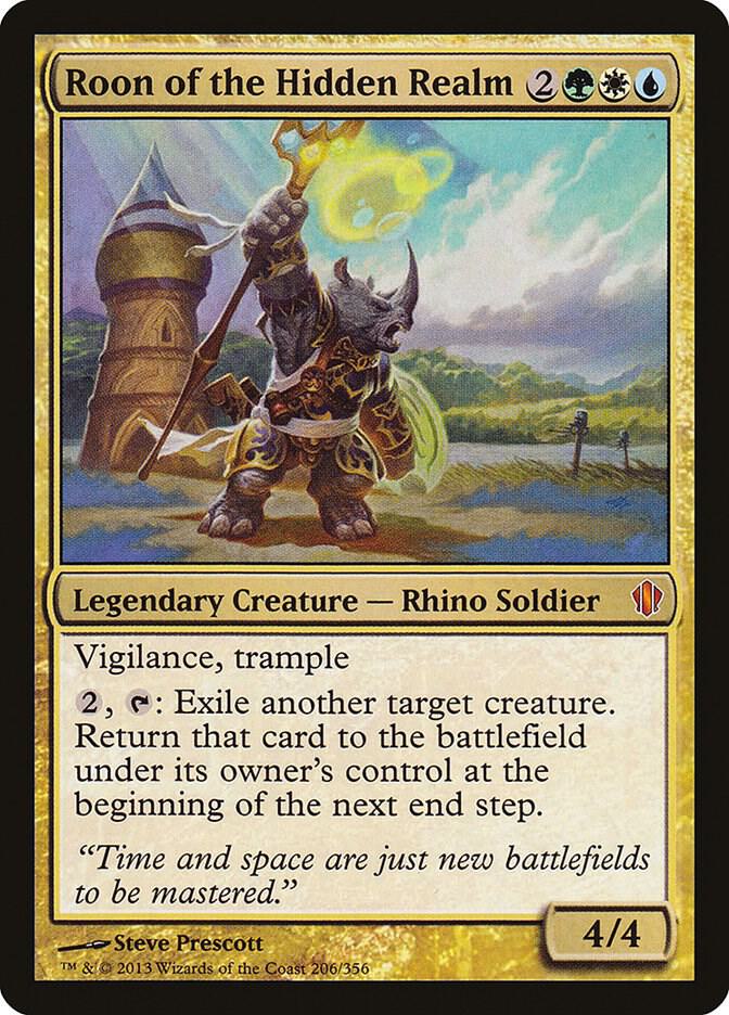 Roon of the Hidden Realm 206 card from Commander 2013