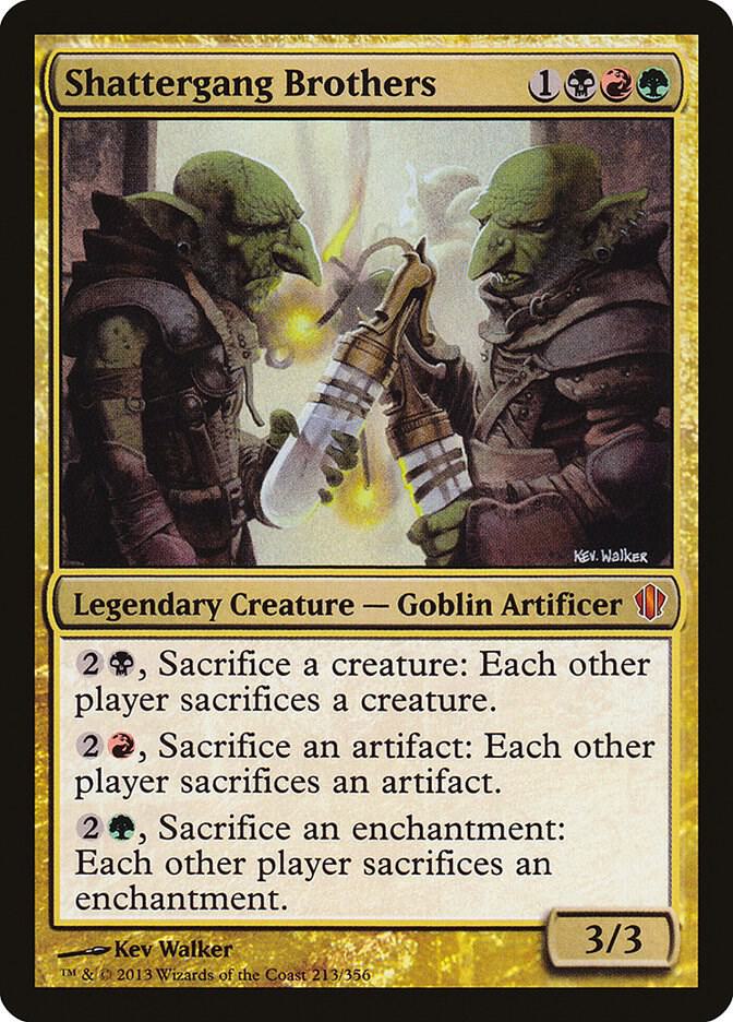 Shattergang Brothers 213 card from Commander 2013