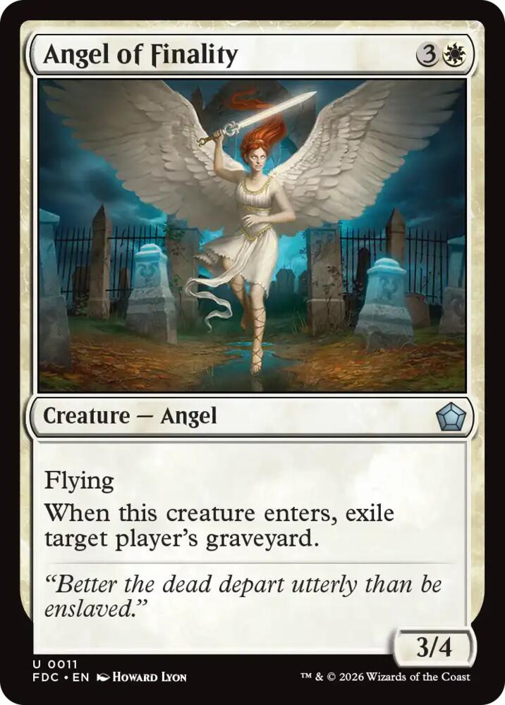 Angel of Finality 11 card from Commander: Foundations