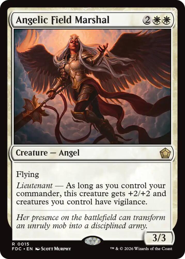 Angelic Field Marshal 15 card from Commander: Foundations