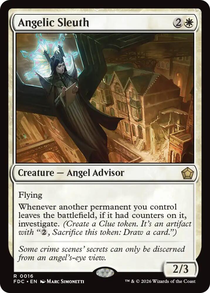 Angelic Sleuth 16 card from Commander: Foundations