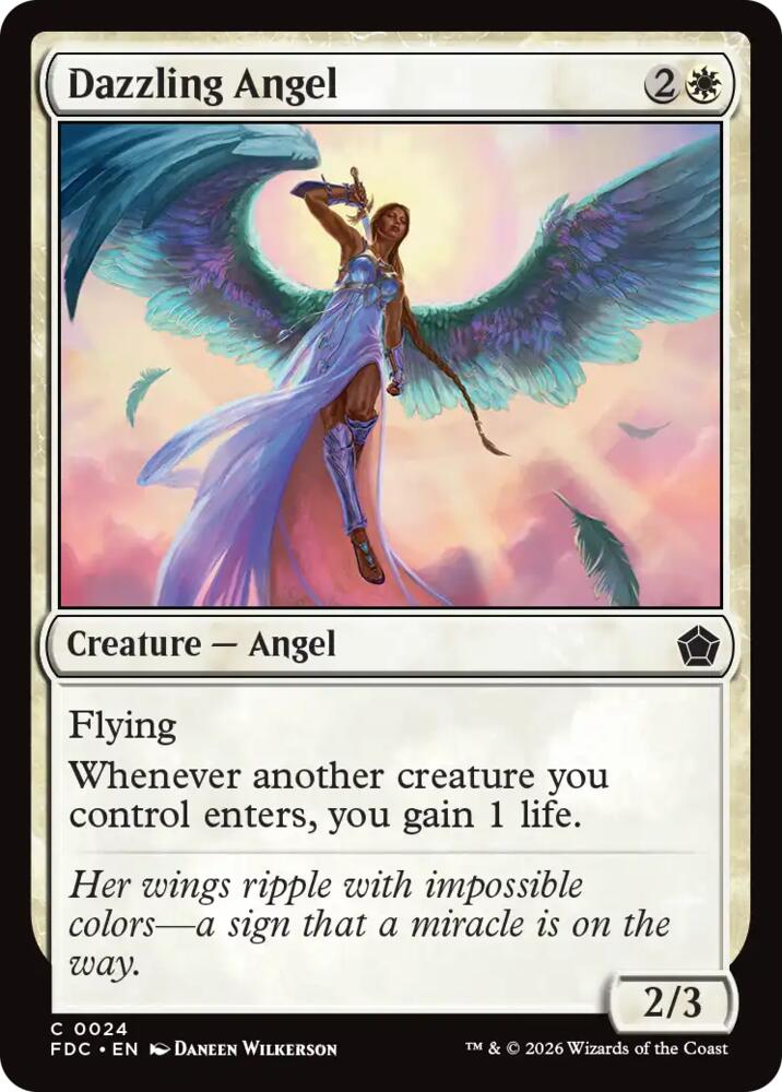 Dazzling Angel 24 card from Commander: Foundations