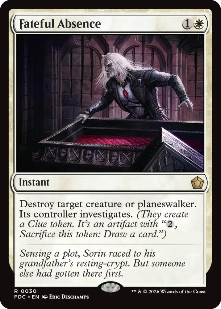 Fateful Absence 30 card from Commander: Foundations