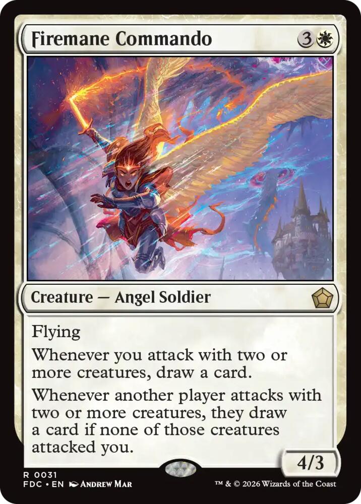 Firemane Commando 31 card from Commander: Foundations