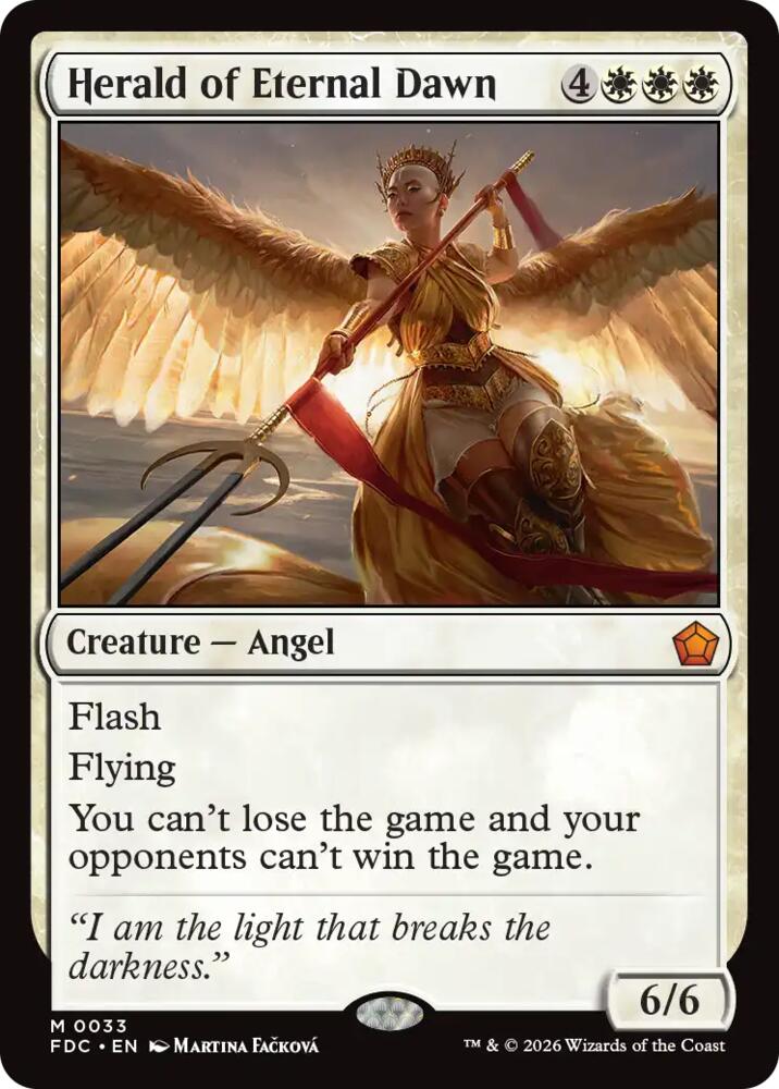Herald of Eternal Dawn 33 card from Commander: Foundations