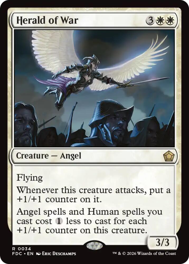 Herald of War 34 card from Commander: Foundations