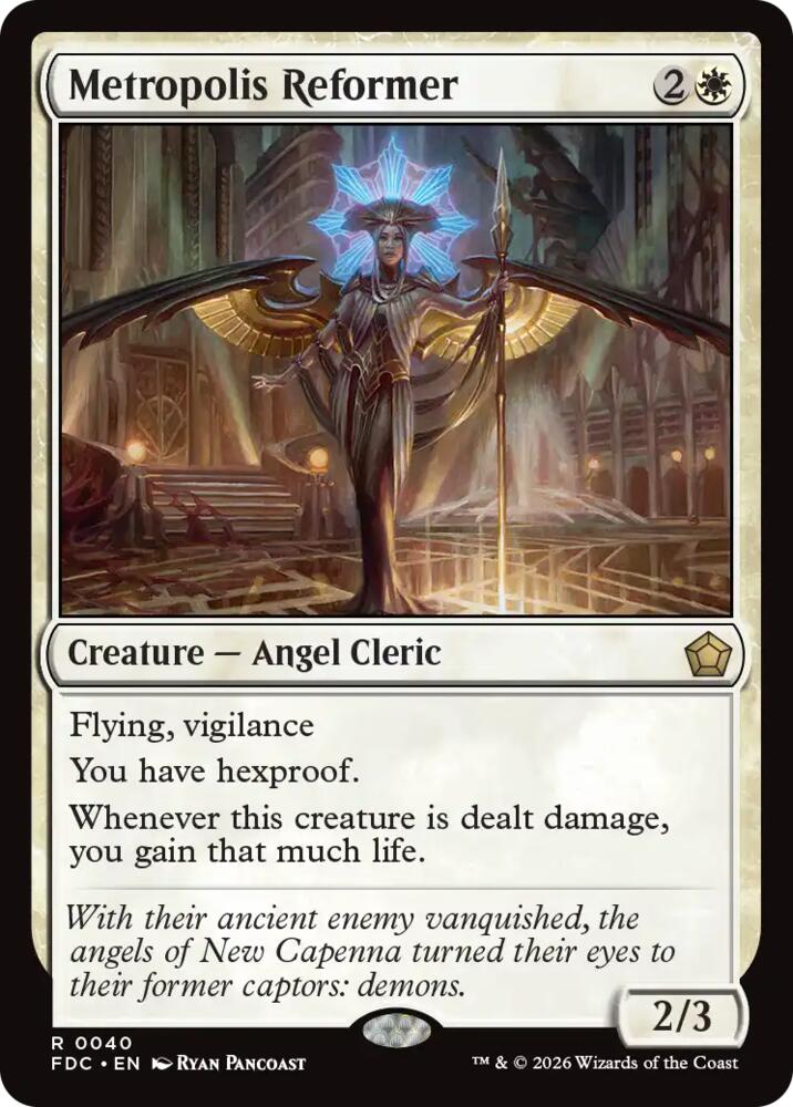 Metropolis Reformer 40 card from Commander: Foundations