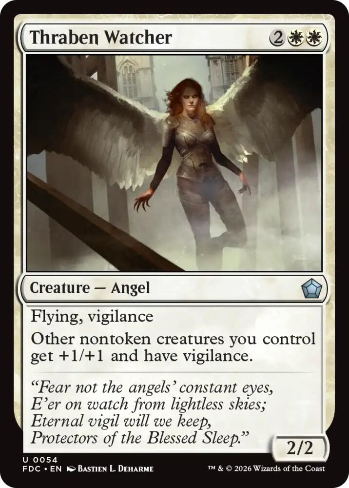 Thraben Watcher 54 card from Commander: Foundations
