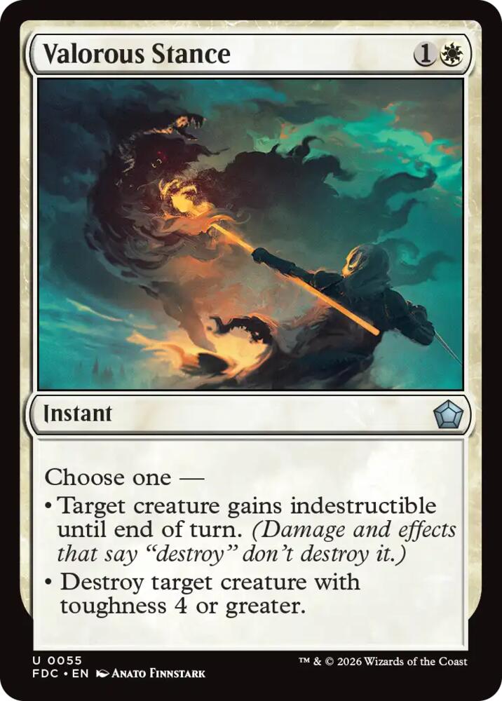 Valorous Stance 55 card from Commander: Foundations