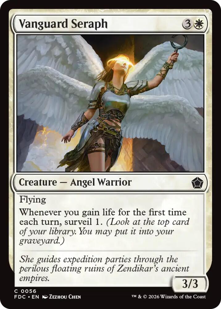 Vanguard Seraph 56 card from Commander: Foundations