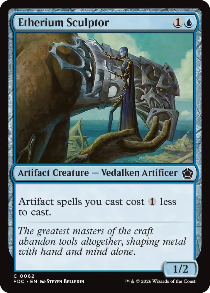 Etherium Sculptor 62 card from Commander: Foundations