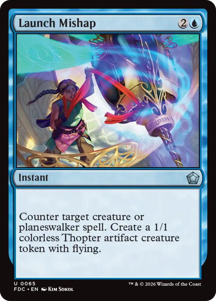 Launch Mishap 65 card from Commander: Foundations