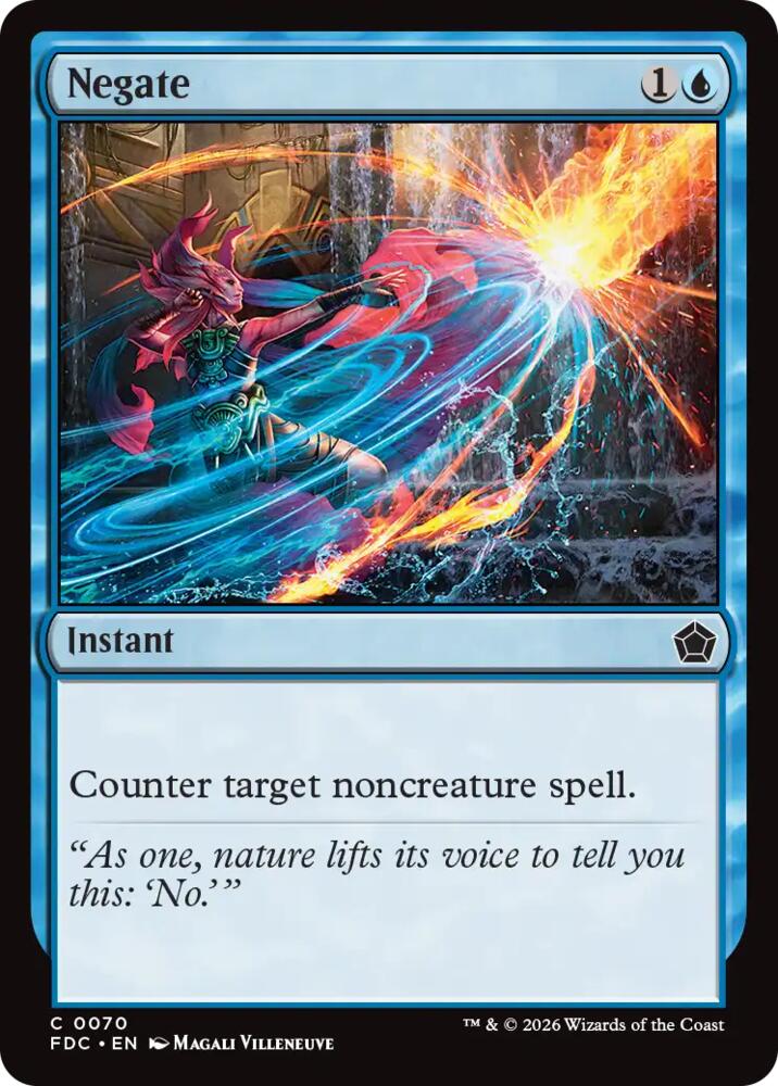 Negate 70 card from Commander: Foundations