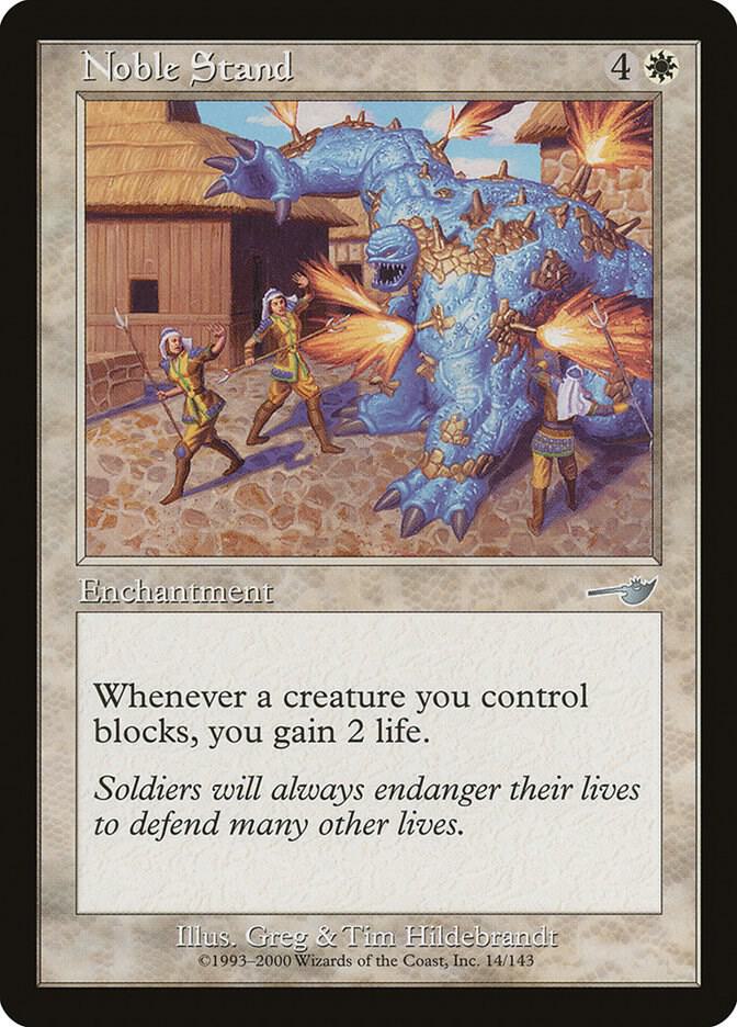 Noble Stand 14 card from Nemesis