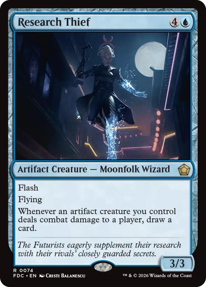Research Thief 74 card from Commander: Foundations