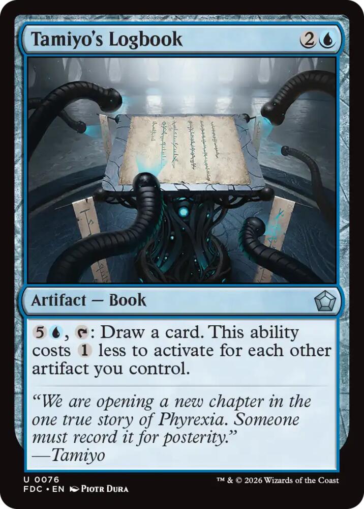 Tamiyo's Logbook 76 card from Commander: Foundations