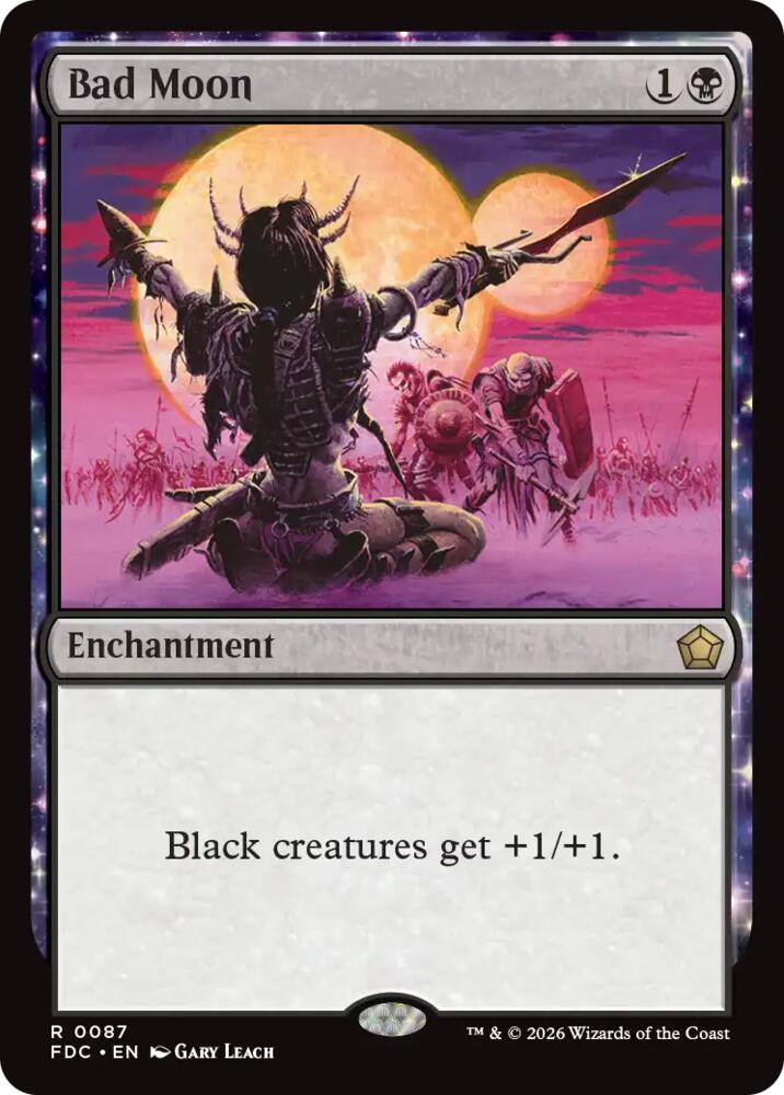 Bad Moon 87 card from Commander: Foundations