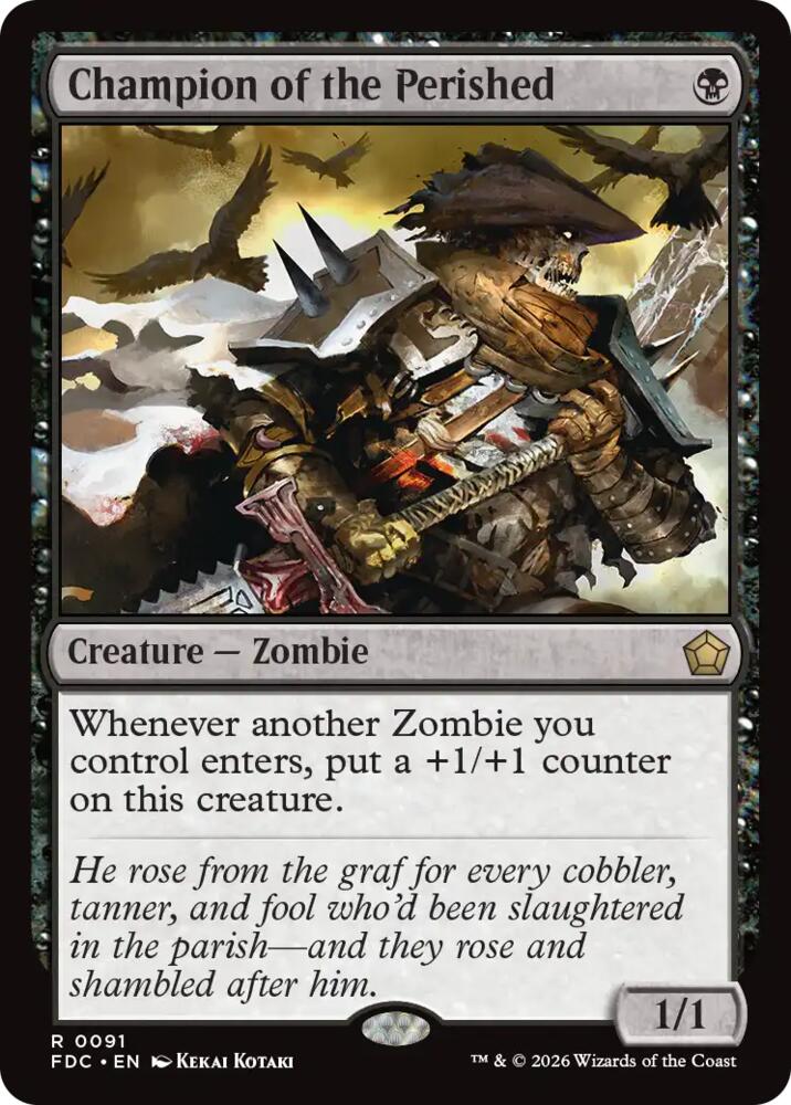 Champion of the Perished 91 card from Commander: Foundations