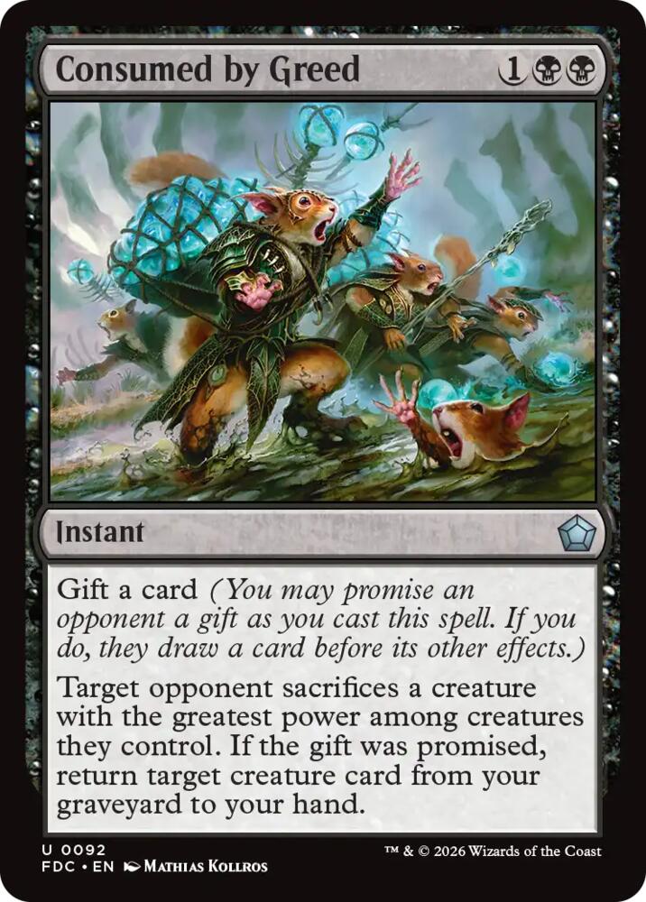 Consumed by Greed 92 card from Commander: Foundations