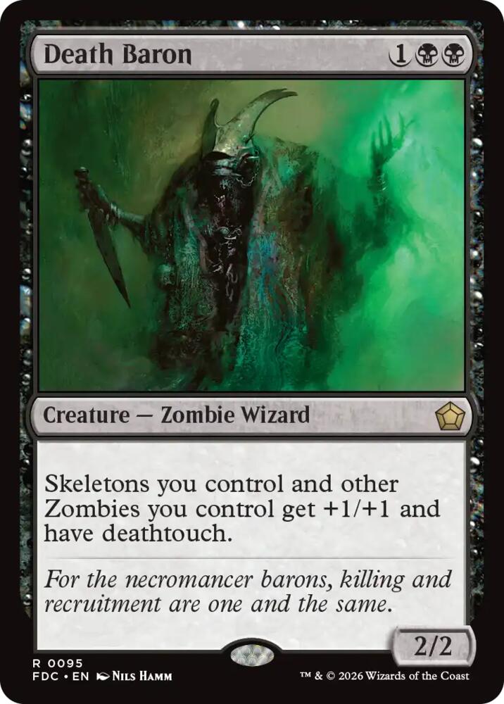 Death Baron 95 card from Commander: Foundations