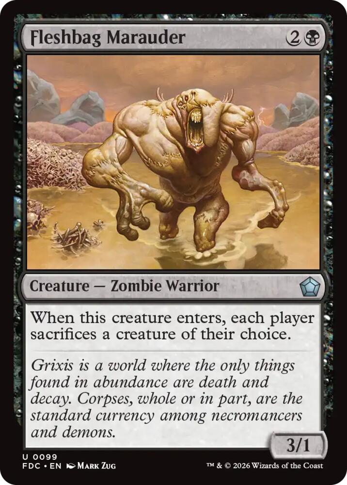 Fleshbag Marauder 99 card from Commander: Foundations