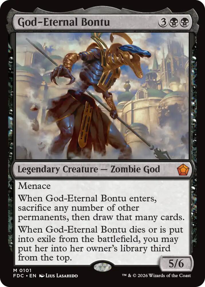 God-Eternal Bontu 101 card from Commander: Foundations