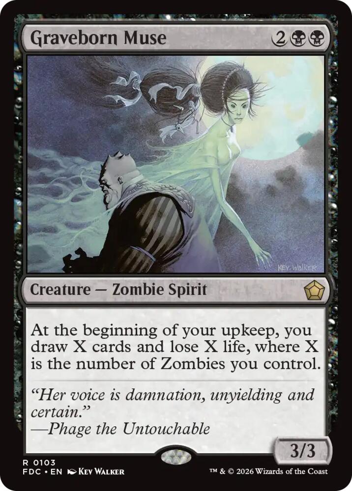 Graveborn Muse 103 card from Commander: Foundations