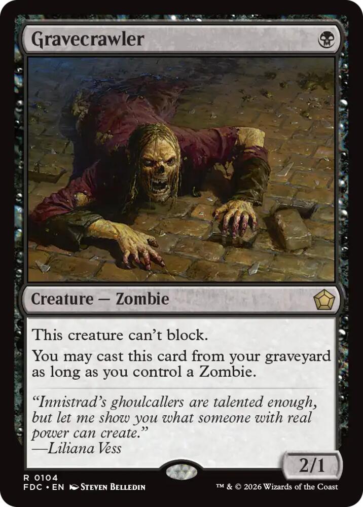 Gravecrawler 104 card from Commander: Foundations