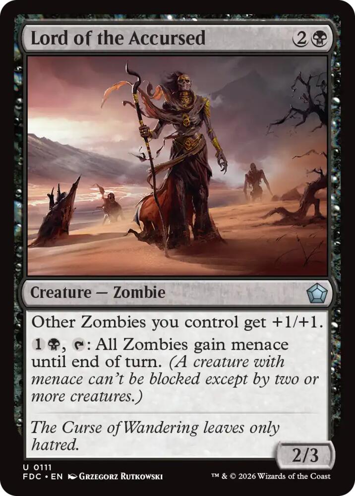 Lord of the Accursed 111 card from Commander: Foundations