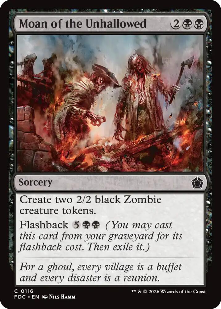 Moan of the Unhallowed 116 card from Commander: Foundations