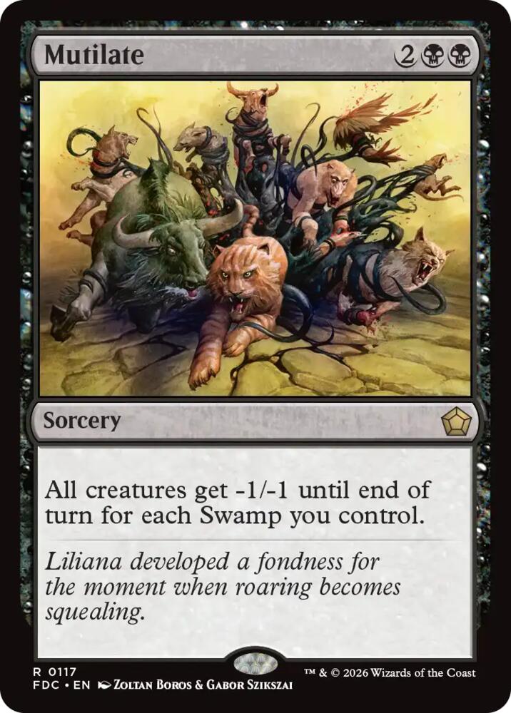 Mutilate 117 card from Commander: Foundations