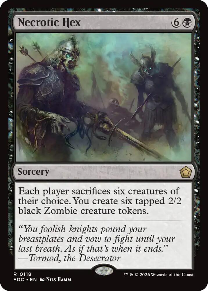 Necrotic Hex 118 card from Commander: Foundations