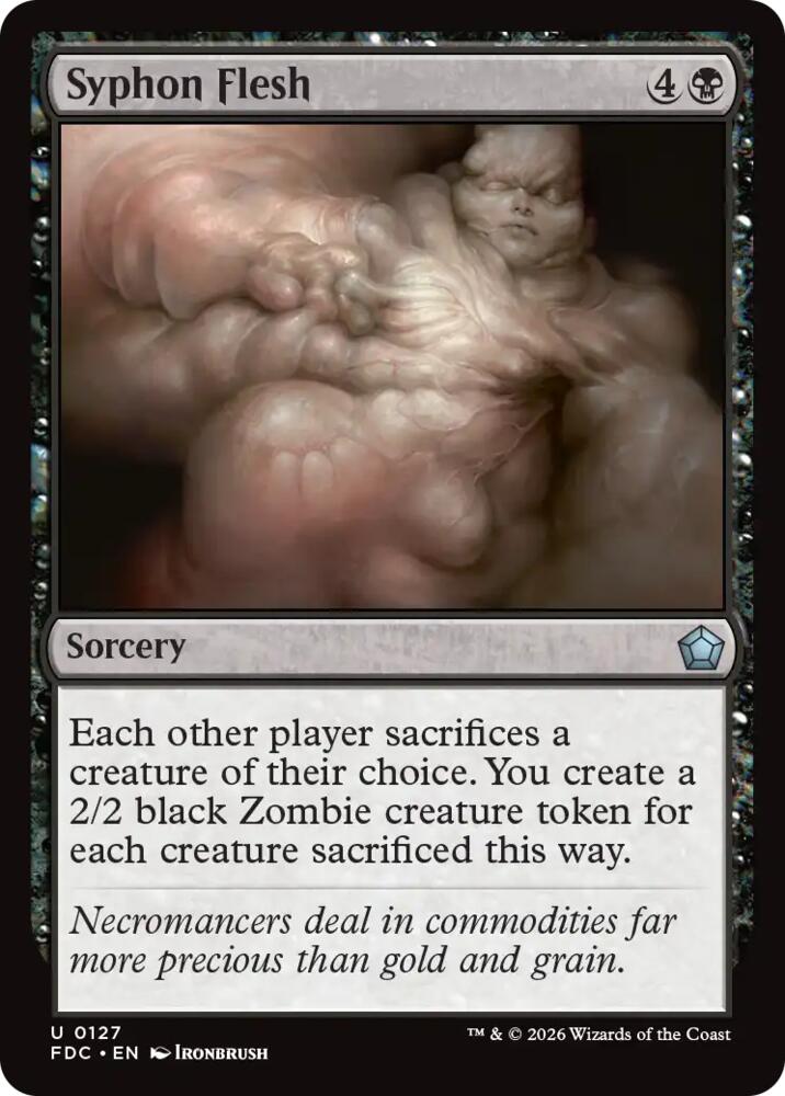 Syphon Flesh 127 card from Commander: Foundations