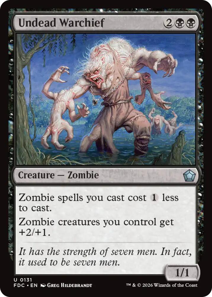 Undead Warchief 131 card from Commander: Foundations