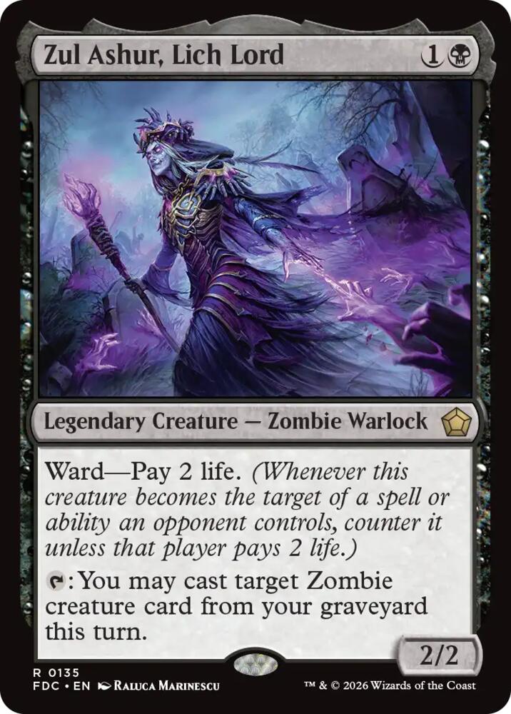 Zul Ashur, Lich Lord 135 card from Commander: Foundations