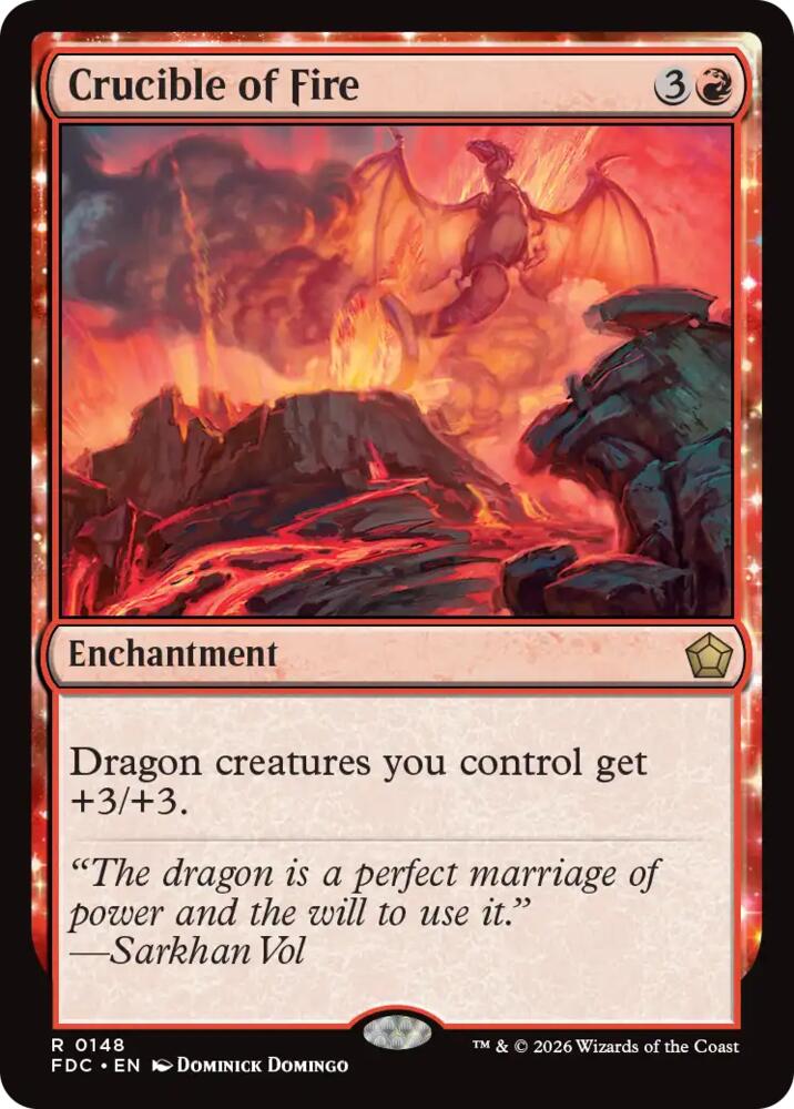 Crucible of Fire 148 card from Commander: Foundations