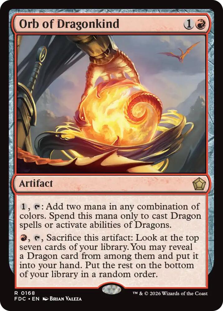 Orb of Dragonkind 168 card from Commander: Foundations