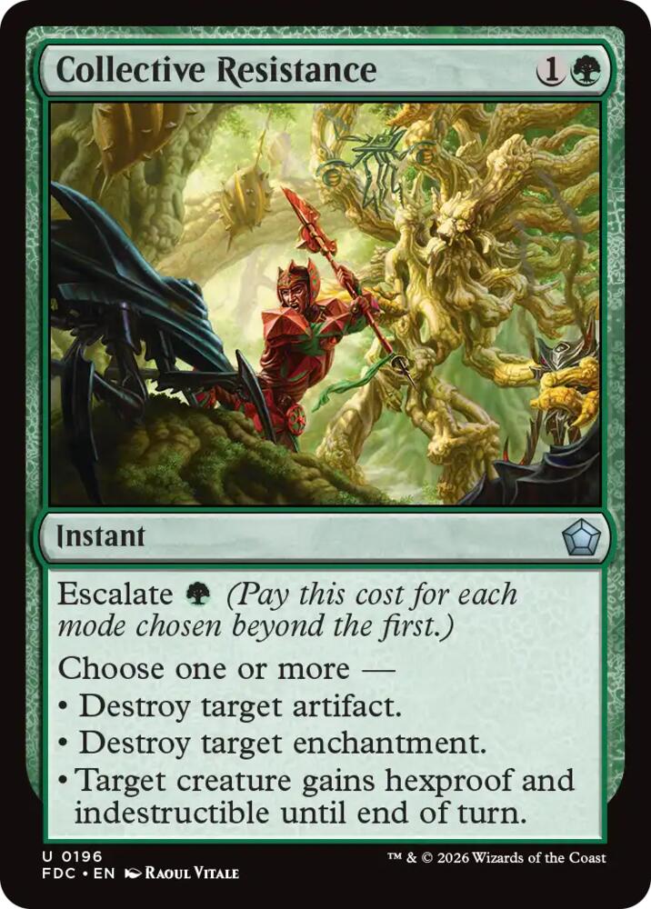 Collective Resistance 196 card from Commander: Foundations