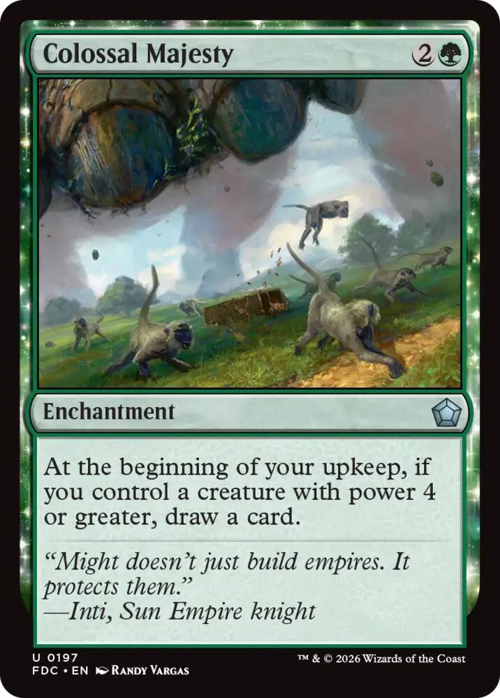 Colossal Majesty 197 card from Commander: Foundations