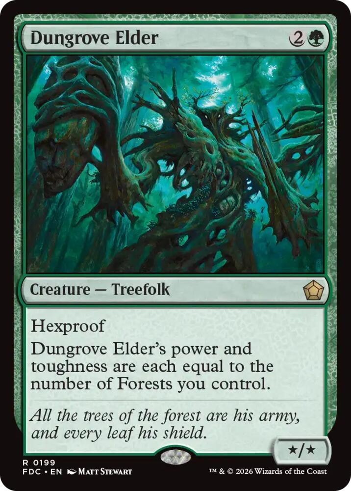 Dungrove Elder 199 card from Commander: Foundations
