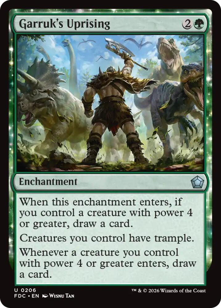Garruk's Uprising 206 card from Commander: Foundations