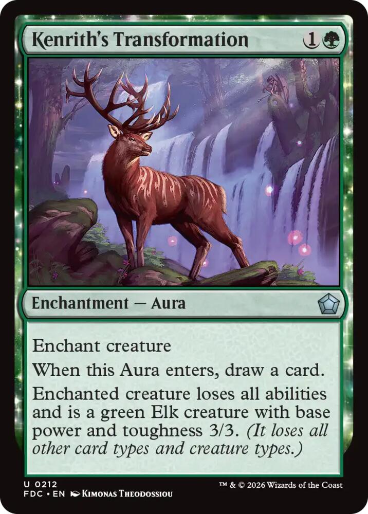 Kenrith's Transformation 212 card from Commander: Foundations