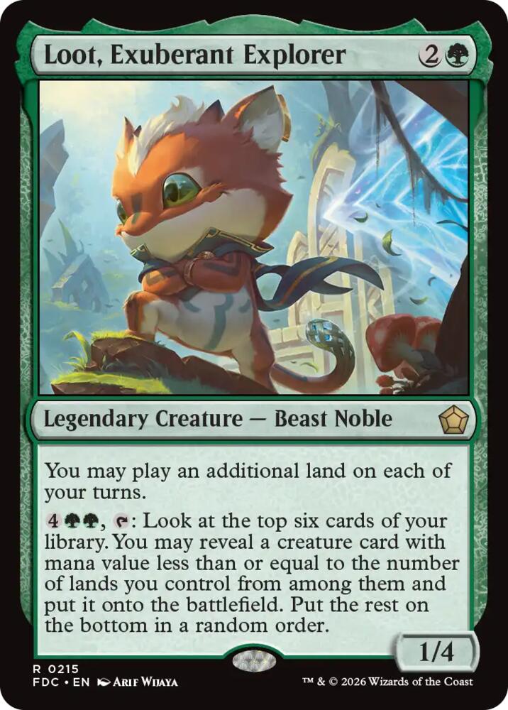 Loot, Exuberant Explorer 215 card from Commander: Foundations