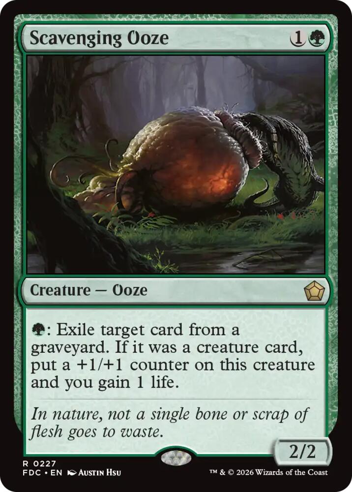 Scavenging Ooze 227 card from Commander: Foundations