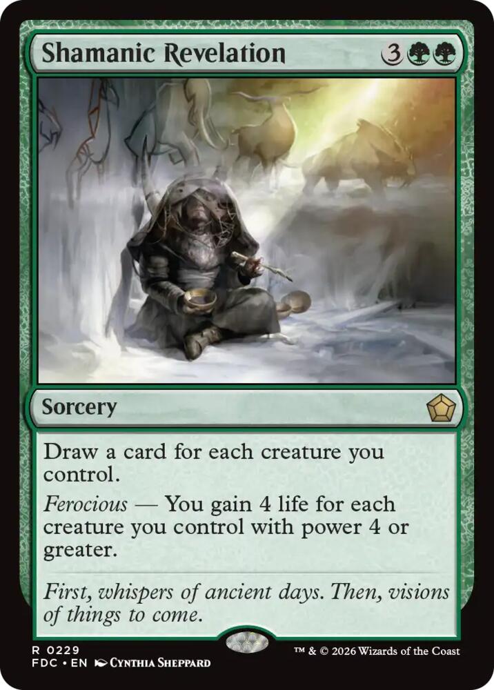 Shamanic Revelation 229 card from Commander: Foundations