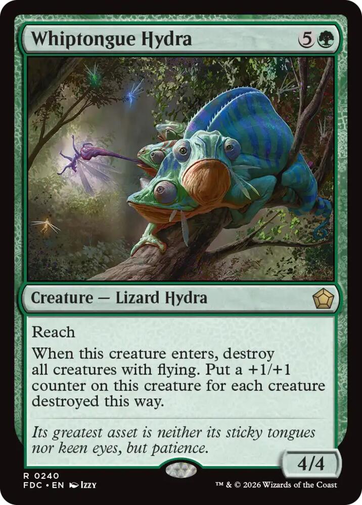 Whiptongue Hydra 240 card from Commander: Foundations